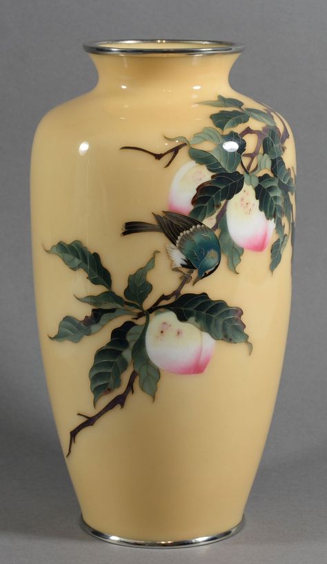 Highly Decorative Japanese Cloisonne Enamel Vase By Tamura | 691250 | Sellingantiques.co.uk Peonies Decor, Japanese Vases, Manhattan Art, Japanese Stuff, Art Deco French, Vase Decoration, Old Vases, Collection Ideas, Japanese Vase