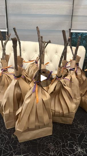 66 reactions | Treat bags, with a twist 🧹  Special thanks to @lavuelticacon_losperdomo for hosting this AMAZING PARTY with all the spooky bells and whistles 🎃  #halloween #crafts #witchesonly #witchbroom #goodiebags #party #yummy #halloweencraft #creative #candy #trickortreat #ghoulsrule #hocuspocus #letsflyaway #enchanting #fypシ   #kid#craftymom #crafting #witchplease #witchcraft #funday #halloweenparty #mom #explorepage#itsjustabunchofhocuspocus | Jennifer De Paz | PattyCake · I Put a Spell on You (In the Style of Hocus Pocus) Halloween Treats Hocus Pocus, Hocus Pocus Billy Butcherson Diy, Hocus Pocus Crafts For Kids, Hocus Pocus Paper Craft, Halloween Broomstick Treat Bags, It’s All Just A Bunch Of Hocus-pocus, Hocus Pocus Party, Witch Party, Witch Broom