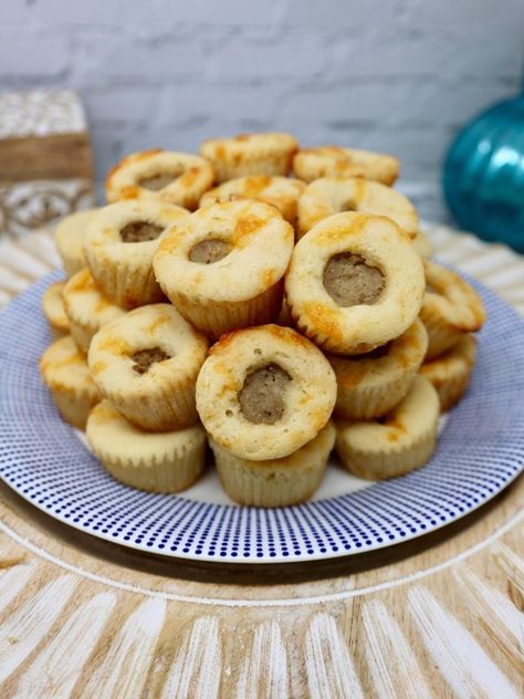 Maple Pancake Sausage Mini Muffins Recipe - Grace Like Rain Blog Pancake Mini Muffins, Pancake Sausage Muffins, Hungry Jack Pancakes, Stovetop Appetizers, Pancake Sausage, Mini Muffin Recipe, Sausage Muffins, Mini Breakfast, Pancake Muffins