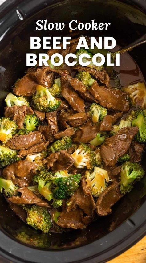 Slow Cooker Beef and Broccoli is a delicious and easy recipe to add to your list of favorites, with simple ingredients and minimal prep. Slow Cooker Beef And Broccoli, Slow Cooker Beef Broccoli, Yummy Dishes, Beef And Broccoli, Crockpot Recipe, Happy Man, Hearty Meal, Recipes Sweet, Crockpot Beef