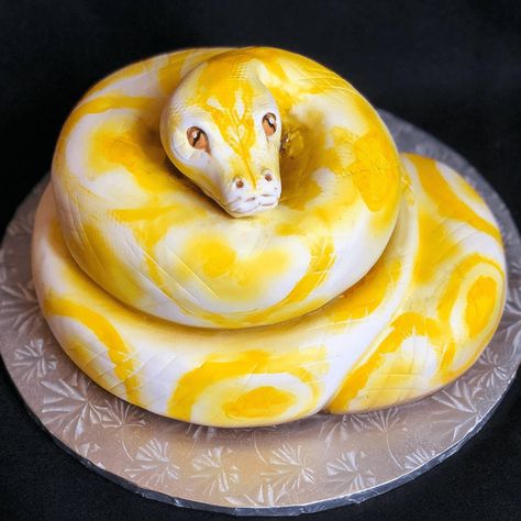 Snake Birthday Cake Ideas Images (Pictures) Halloween Cake Design, Snake Cake, Snake Cakes, Snake Birthday, Snake Party, Reptile Party, Realistic Cakes, Sculpted Cakes, Animal Cakes