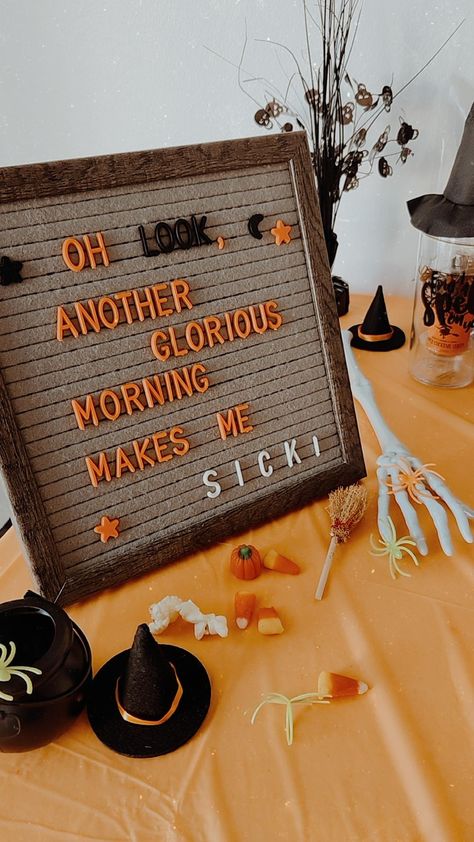 Hocus pocus letterboard Halloween inspiration orange black spiders skeleton treats Quotes For Letterboard, Hocus Pocus Quotes, Fancy Makeup, Hocus Pocus, Crosley Turntable, Turntable, Letter Board, Makeup, Quotes