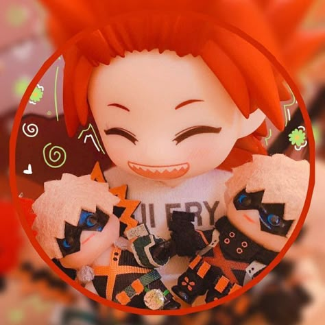 Nendoroid Anime, Kirishima Eijirou, Match Icons, Anime Dolls, My Hero Academy, Baku, Matching Pfps, Profile Pictures, Matching Icons