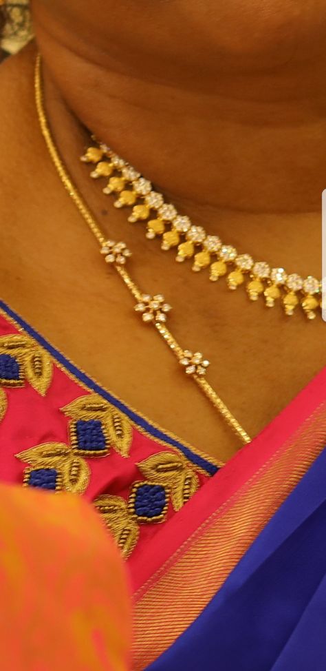 #diamond moguppu  #*thali chain #traditional moguppu Kodi Chain Design, Thali Mogappu Designs, Thali Kodi Designs Gold, Mogapu Thali Chain, Mugapu Thali Chain, Mogappu Chain Designs, Thali Mangalsutra, Thali Chain Designs Gold, Thali Kodi