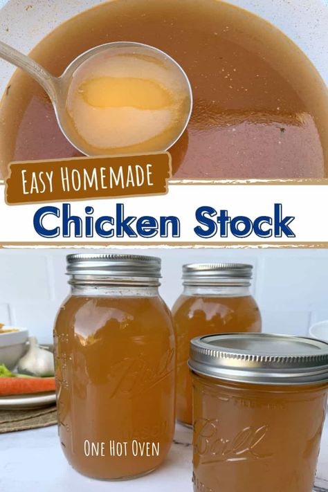 How to Make Homemade Chicken Stock Thm Salads, Milk Allergy Mom, Homemade Chicken Broth, Thm Meals, Make Chicken Broth, Homemade Vegetable Broth, Chicken Broth Recipes, Homemade Bone Broth, Homemade Chicken Stock