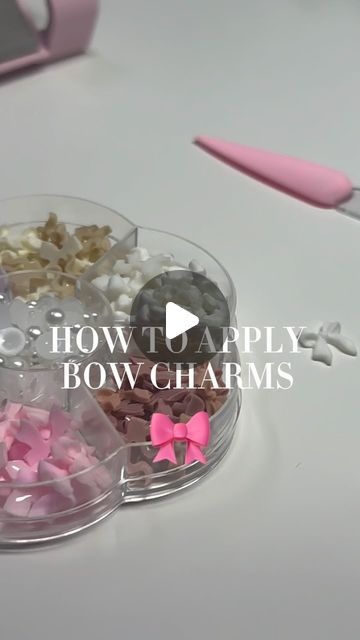 Cynthia Rodriguez ♡︎ on Instagram: "I used to hate these bow charms because they would not last! But I finally found a trick so they can last 🤭 hope this helped! 💕  . . . #nails #nailsofinstagram #nailz #nailinspo #nailart #nailtech #acrylicnails #nails4today #nailideas #naildesigns #nailaddict #nailtrends #nailfeed #explorepage #nailexplorepage #nailtutorials #nailtutorial" Nails Bow Charm, Bow Charm Nails, Nails With Bow Charm, Bow Nail Designs, Aesthetic Bow, Polka Dot Nail Designs, Nailinspo Nailart, Bow Nails, Bow Nail Art