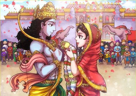 Bhagwan Ram, Shri Rama, Om Art, Ram Sita, Lord Rama Images, Krishna Drawing, Sanatana Dharma, Hindu Festival, Color Drawing Art