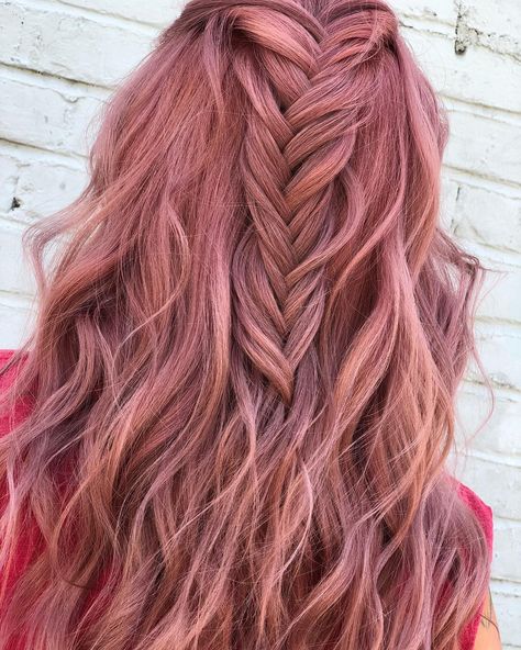 rose gold hair #Regram via @cozmic.color Rose Gold Toner, Rose Toner, Pulp Riot Hair Color, Gold Hair Colors, Hair Color Rose Gold, Pulp Riot Hair, Latest Hair Color, Pulp Riot, Hair Color Pastel