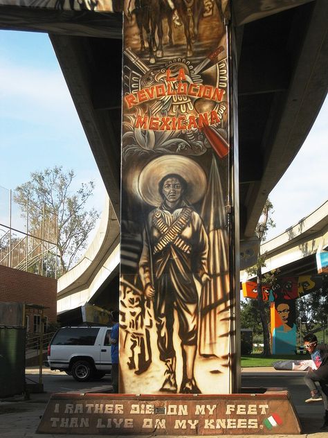 Chicano Art - Discover the Mexican American Art of Chicano Painters Mexican American Art, Chicano Movement, Chicano Art Movement, Coolest Tattoo, Chicano Park, Chicano Tattoos, East Los Angeles, Aztec Art, Mexican American