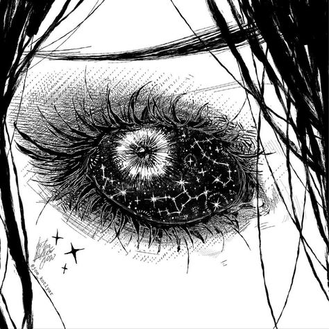 Anime Eyes Black And White, Eye Pfps, Manga Panel Pfp, Eye Pfp, Eyes Artwork, Dark Art Drawings, Dark Art Illustrations, Scary Art, Anime Eyes