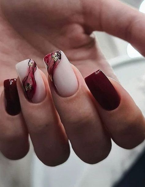 We've compiled a list of the greatest gel nail designs and colors for every skin tone; explore styles that best complements your complexion. Nail Designs And Colors, Deep Red Nails, Holiday Acrylic Nails, Ballet Nails, Marble Nail Designs, Weak Nails, Floral Nail Designs, Nude Nail Designs, Girly Acrylic Nails