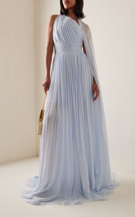 Elegant Dresses Classy Long, Minion Dress, Red Carpet Dresses Best, Pamella Roland, Dress Code Wedding, Elegant Dresses Classy, Goddess Dress, Silk Chiffon Dress, Formal Cocktail Dress