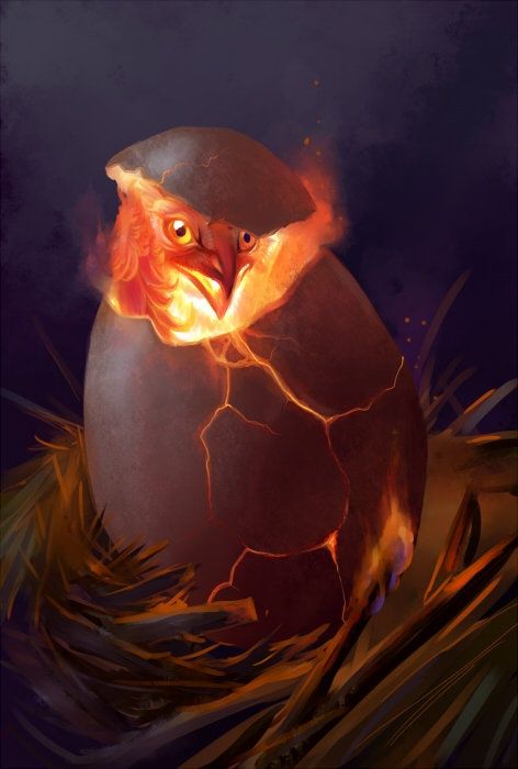 [Fantasy art] phoenix egg by benu at Epilogue Creaturi Mitice, Foto Langka, Phoenix Art, Mythical Animal, Phoenix Bird, Fire Bird, Mythological Creatures, Mystical Creatures, Arte Fantasy