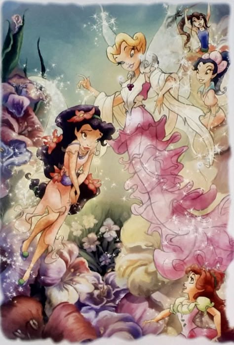 Original Disney Fairies, Pixie Hollow Art, Disney Fairies Art, Never Fairies, Queen Clarion, Fairies Aesthetic, Pixie Hollow Fairies, Tinkerbell Friends, Disney Faries