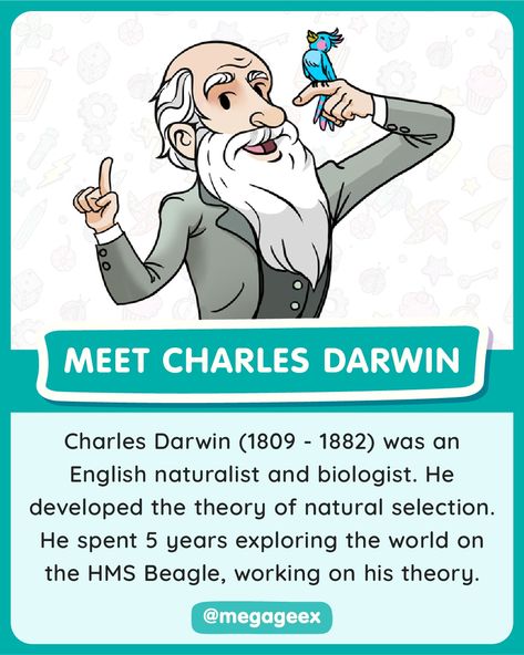 Charles Darwin Evolution, Darwin Evolution, Darwin's Theory Of Evolution, Darwin Theory, Basic Science, Homeschool Social Studies, Growth Mindset Quotes, Theory Of Evolution, Animals And Plants