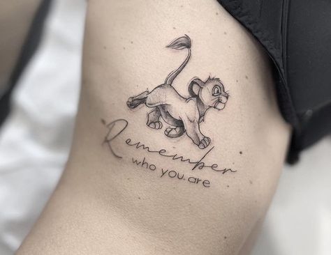 Lion Inside Of Those Lungs Tattoo, Simba Tattoo Lion King, Mufasa Tattoo, Disney Tattoo Sleeves For Women, Lion King Tattoos, Tattoo Lion King, Tiny Disney Tattoo, Soft Tattoo, Lion King Tattoo