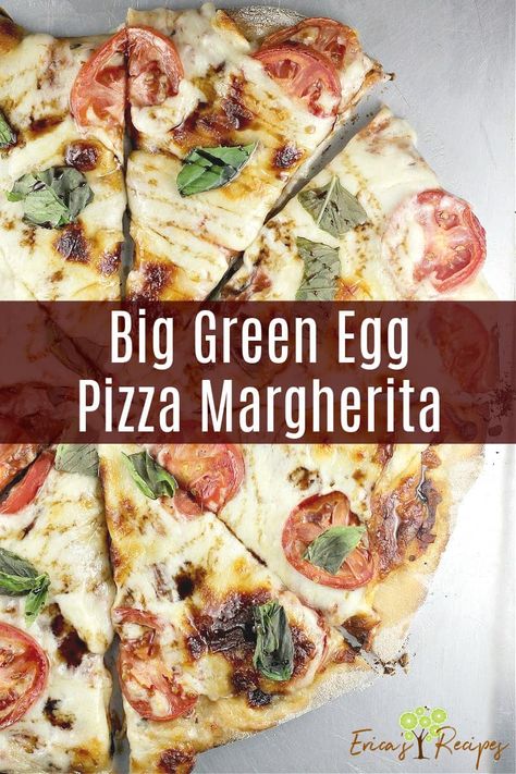 Green Egg Pizza, Big Green Egg Pizza, Egg Pizza Recipes, Delicious Grill Recipes, Egg Pizza, Homemade Crust, The Big Green Egg, The Big Green, Pizza Sauce Homemade