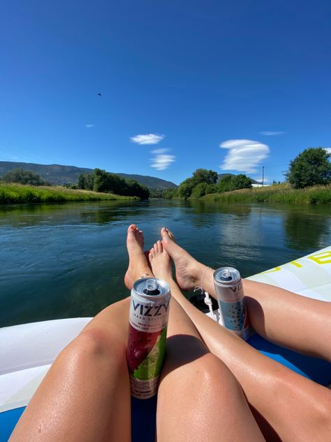 Floating The River Outfits Summer, River Float Trip, Floating Down The River, Country Photoshoot, Penticton Bc, River Outfit, 2023 Mood, River Float, Float Trip