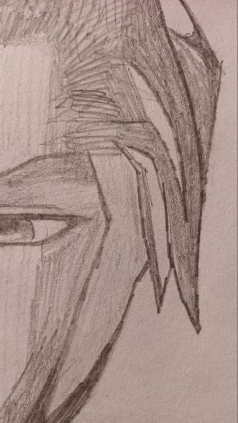 It is an sketch of anime like half face Anime Half Face, Sketch Of Anime, Art Of Anime, Half Face, Sketch Art, Art Sketches, Sketch, Anime, Quick Saves