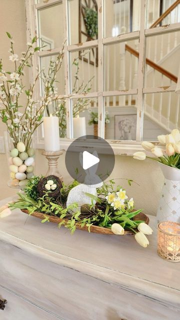 17K likes, 285 comments - simple.joy.at.home op February 20, 2023: "Happy Monday! Follow along as I create TWO Spring Styling ideas that are easy to add to your deco..." Easter Inspiration Decor, Spring Styling, Table Centerpieces For Home, Spring Arrangements, Easy Easter Decorations, Easter Party Decor, Easter Tree Decorations, Crafts Easter, Handmade Christmas Crafts