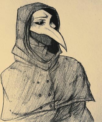 Plague Doctor Drawing, Scp 49, Scp 049-j, Doctor Drawing, Plague Mask, Scp 049, Horror Movies Funny, Plague Doctor, Mythical Creatures