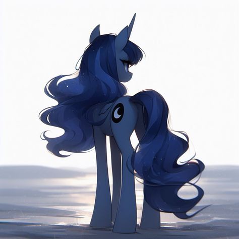 Celestia And Luna Fanart, Princess Luna Fanart, Princess Luna Human, Luna Fanart, Mlp Designs, Mlp Luna, Luna Mlp, Celestia And Luna, Mlp Base