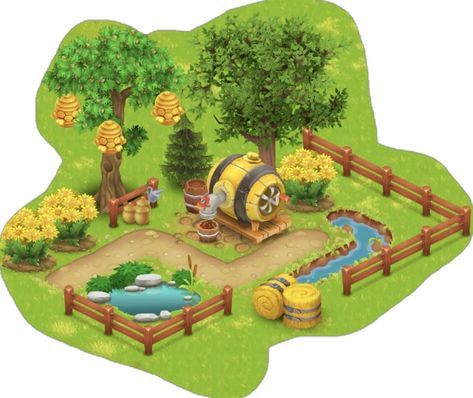 Hayday Farm Design Ideas, Hay Day Farm Design, Hayday Farm Design, Kingdom City, Big Farm, Farm Day, Farm Layout, Farm Games, Happy Farm