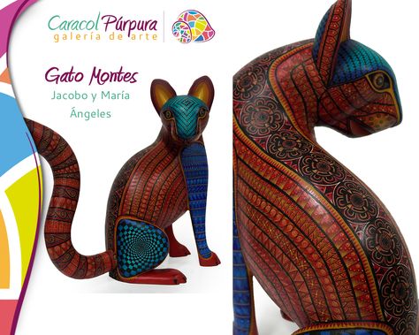 Gato Montes. Jacobo y María Ángeles.  Hermosa pieza disponible para su venta en Caracol Púrpura San Ángel Scooby Doo, Fictional Characters, Art