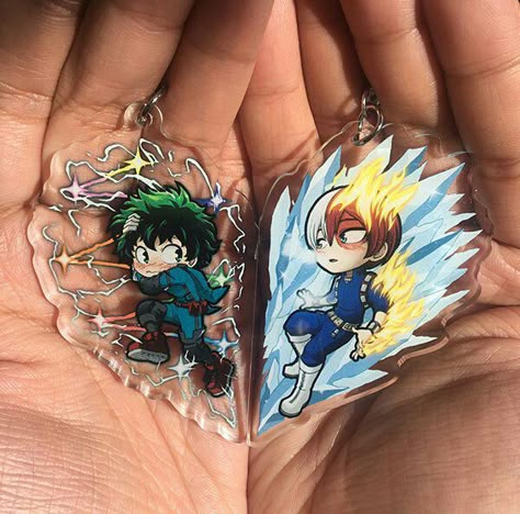 Anime Key Chains, Todoroki X Deku, My Hero Academia Merchandise, Anime Jewelry, Mini Accessories, My Hero Academia Shouto, Anime Inspired Outfits, Anime Accessories, Anime Crafts