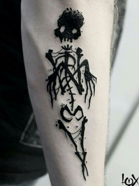 Tattoos Infinity, Wicked Tattoos, Scary Tattoos, Tattoos Geometric, Creepy Tattoos, Geniale Tattoos, Art Body, Dark Tattoo, Dream Tattoos