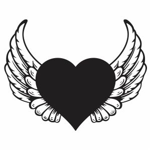 Heart Png For Editing, Tattoo Png For Editing, Heart Vector Design, Heart With Angel Wings, Camera Tattoo Design, Angel Wings Png, Angel Wings Svg, Banner Doodle, Facebook Featured Photos