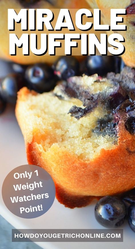 1 Point Muffins Weight Watcher Recipes, Low Point Muffins Weight Watcher Recipes, Weight Watcher 2 Ingredient Dough Recipes, Ww 1 Point Muffins, Ww Blueberry Muffins 1 Point Kodiak, Ww Lemon Blueberry Muffins, Ww Breakfast Muffins, Weightwatchers Recipes Dessert, Kodiak Blueberry Muffins Weight Watchers