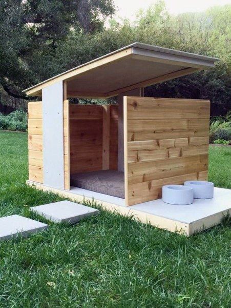 Modern Dog Houses, Dog Den, Dog House Plans, Outdoor Dog House, Cool Dog Houses, Psy I Szczenięta, Dog House Diy, Dog Area, Modern Pet