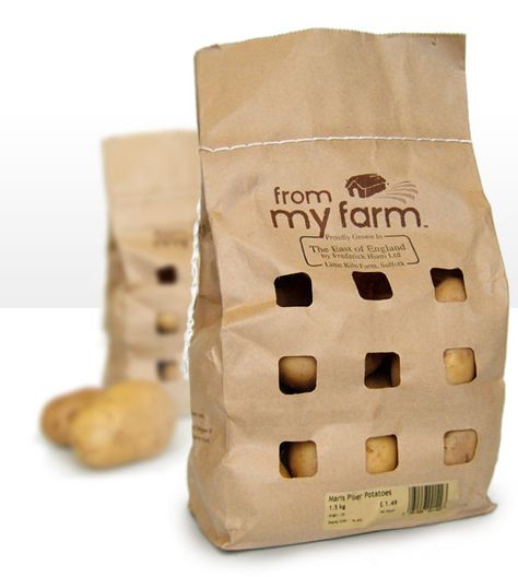 .Pretty neat Sustainable Product Packaging, Fresh Produce Packaging, Environmental Packaging, Vegetable Packaging, Organic Packaging, Fruit Packaging, Green Farm, Package Ideas, Eco Packaging