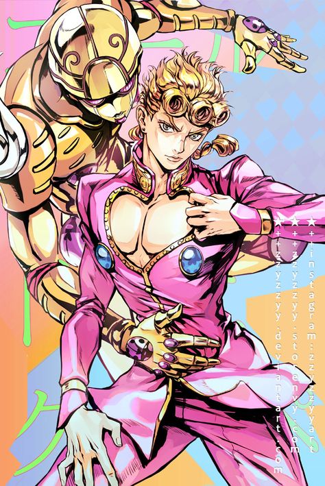 Gold Experience, Jojos Bizarre Adventure Jotaro, Giorno Giovanna, Jojo's Adventure, Jojo Parts, Jojo's Bizarre Adventure Anime, Jojo Anime, Jojo Memes, 5 Anime