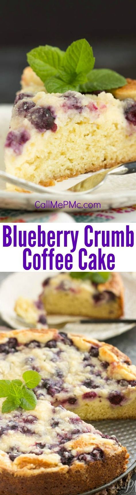 Dessert cake. Streusel Topped Blueberry Cream Cheese Coffee Cake is a magical way to start the day! Crumb cake for breakfast pretty much guarantees a good day! Nye Brunch, Blueberry Sour Cream Coffee Cake, Blueberries Muffins, Blueberry Coffee Cake Recipe, Mousse Au Chocolat Torte, Breakfast Cake Recipes, Blueberry Crumb Cake, Saturday Breakfast, Crumb Coffee Cakes