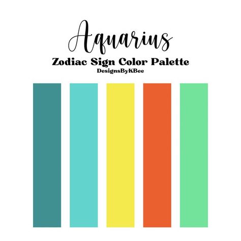 Color Palette Astrology, Aquarius Color Palette, Aquarius Colors, Zodiac Sign Colors Palette, Procreate Pallets, Princess Bracelets, January Inspiration, Procreate Palettes, Zodiac Signs Colors