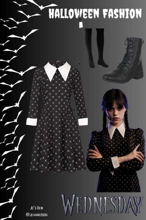 Looking for costume insporation? Dress up as everyone's favorite member of the Addams Family, Wednesday for Halloween! #Wednesday #AddamsFamily #WednesdayAddams #Costume #Halloween Wensday Adam Costume, Wensday Adam, The Addams Family Wednesday, Halloween Wednesday, Wednesday Addams Costume, Addams Family Wednesday, Adams Family, Costume Inspo, The Addams Family