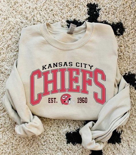 Kansas City Chiefs Hoodie, Chiefs Sweatshirt Vinyl, Vintage Chiefs Sweatshirt, Kansas City Sweatshirt, Kc Chiefs Sweatshirt, Kansas City Chiefs Sweatshirts, Cricut Crew Neck Sweatshirt, Chiefs Shirt Ideas, Cricket Shirt Ideas