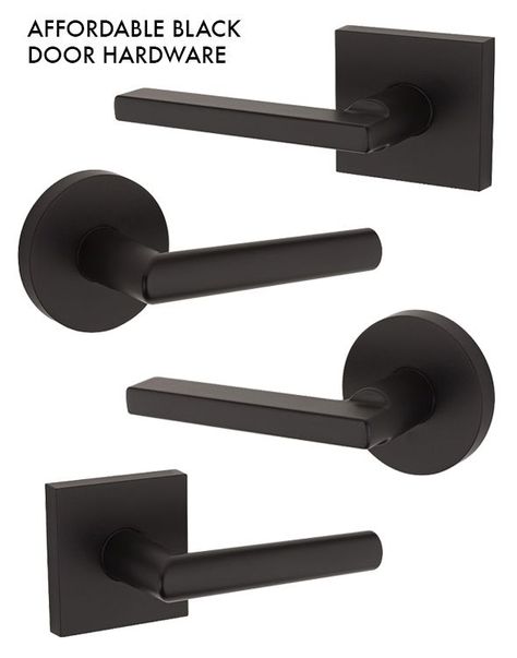 Favorite Affordable Black Door Hardware (Little Green Notebook) Black Door Hardware, Antique Door Hardware, Juniper Home, Door Handles Modern, Door Handles Interior, Black Door Handles, Modern Front Door, Front Door Handles, Door Hardware Interior