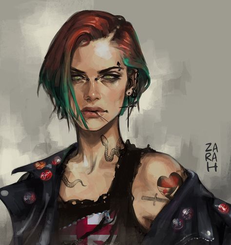 (1) Zara H on Twitter: "Harper, my former ghoul turned vampire hunter oc. https://t.co/qNtgmA1UsC" / Twitter Oc Portrait, Arte Cyberpunk, World Of Darkness, Vampire Hunter, Modern Fantasy, Cyberpunk Art, Urban Fantasy, Instagram Art, Dnd Characters