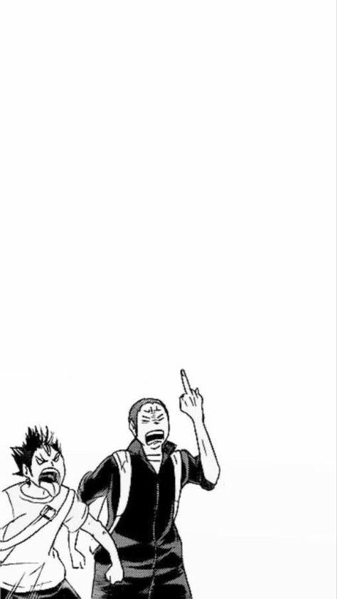 Haikyuu Wallpaper Funny, Nishinoya And Tanaka, Haikyu Wallpaper, Bokuto Koutarou, Kuroo Tetsurou, Sea Wallpaper, Black And White Art Drawing, Film Anime, Haikyuu Kageyama