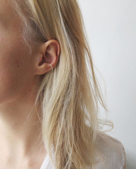 Wild Fawn Jewellery - Ethical and eco friendly minimal jewellery — Textured Conch Hoop Conch Piercing Stud, Conch Hoop, Conch Jewelry, Minimal Jewellery, Bespoke Engagement Ring, Ear Cuff Earings, Conch Piercing, Eco Friendly Jewelry, Ethical Jewelry