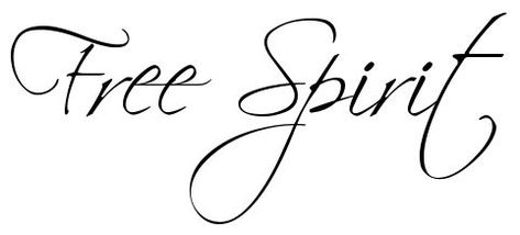 "Free Spirit" - tattoo lettering, download free scetch Let Them Tattoo Fonts, Free Spirit Tattoo Symbol, Free Soul Tattoo, Free Spirit Tattoo, Small Crown Tattoo, Tattoo Fonts Generator, Tattoo Fonts Cursive, Spirit Tattoo, Cursive Tattoos