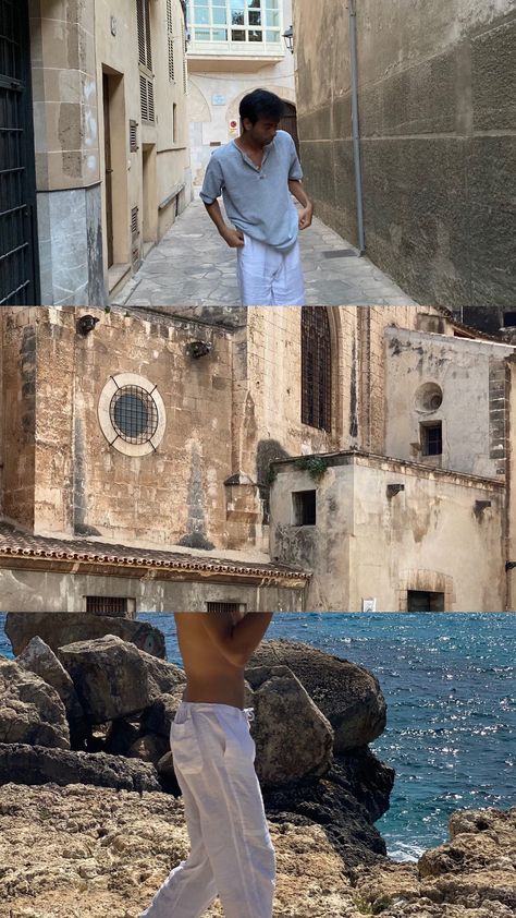 Mediterranean Summer Outfits Men, Mediterranean Men, Italian Beach Aesthetic, Italy Boy Aesthetic, Mediterranean Summer Aesthetic Outfits, Mens Vacation Aesthetic, Mediterranean Summer Aesthetic Outfits Men, Rich Beach Aesthetic Men, Men’s Aesthetic Beach