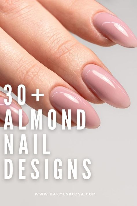 30+ almond nail designs for fall. Long nail styles with acrylic to match your fall aesthetic. Compliment your fall outfit with short nail styles. Med Almond Nails Designs, Classy Dip Nails Almond, Almond Shaped Dip Nails, Almond Dip Nails Winter, Short Almond Nails Designs Simple Classy, Ombre Nail Designs Almond Shape, Elegant Acrylic Nails Almond, Almond Nails Dip Powder, Nude Nail Designs Almond Shape