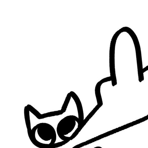 Cat Drawing Memes Funny, Meme Cats Doodle, Black Cats Drawings, Cool Cat Drawing, Funny Cat Sketch, Drawing Ideas Funny, Doodles Cat, Shy Funny, Florkofcows Icons