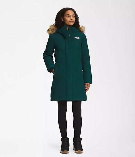 Women’s Arctic Parka | The North Face Arctic Parka, Green Parka, Long Down Coat, Parka Women, Womens Parka, Ripstop Fabric, Down Parka, North Face Jackets, Down Coat