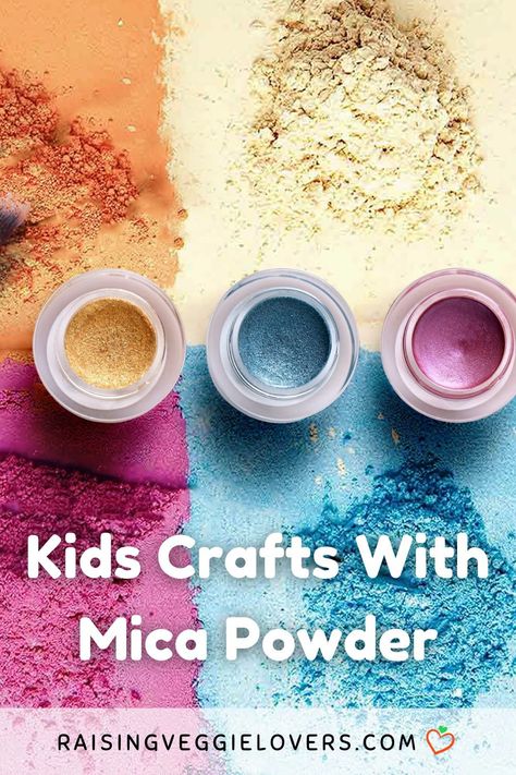 How To Use Mica Powder, Mica Powder Uses, Mica Powder Crafts, Potions For Kids, Homemade Puffy Paint, Art Project Ideas, Fun Arts And Crafts, Paper Plate Crafts, Shimmer And Shine