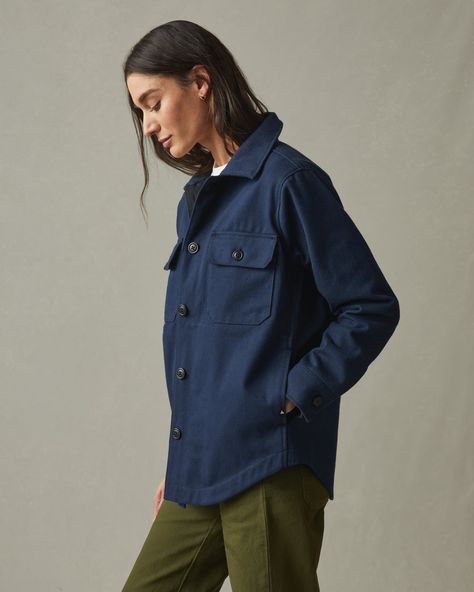 American Giant, Jackets Winter, Winter Vest, Spring Shirts, Military Discounts, Brushed Cotton, Navy Color, Outerwear Women, American Made